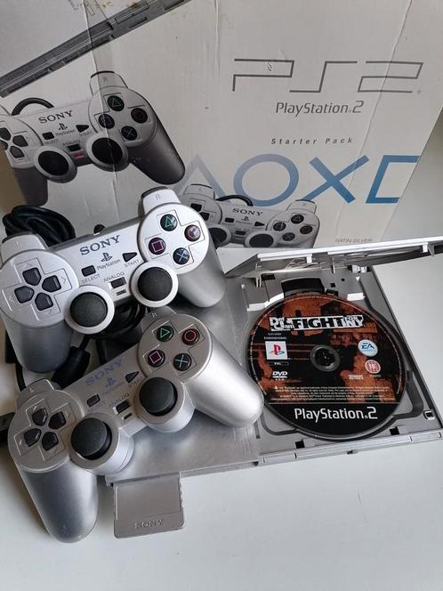 Ps2 Satin Silver, Consoles de jeu & Jeux vidéo, Jeux | Sony PlayStation 2, Utilisé, Enlèvement ou Envoi