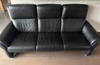 Lederen zetel zwart Willi Schillig, Huis en Inrichting, Zetels | Zetels, Ophalen, Metaal, Modern premium zitmeubilair, Driepersoons