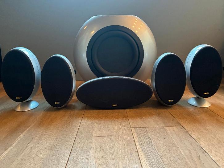 Home cinema 5.1 KEF KHT3005SE, Audio, Tv en Foto, Home Cinema-sets, Gebruikt, 5.1-systeem, 70 watt of meer, Overige merken, Ophalen