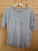 Puma S 38 lichtblauw turkoois slim losvallend sport-T-shirt, Ophalen of Verzenden, Korte mouw, Maat 36 (S), Gedragen