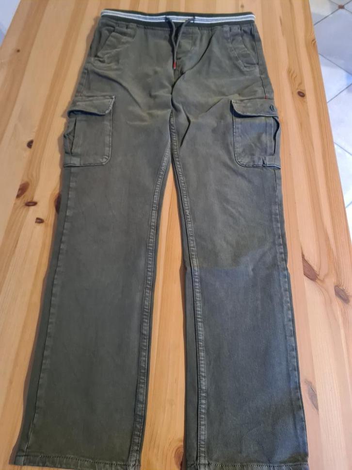Pantalon Okaidi khaki 14jaar, Kinderen en Baby's, Kinderkleding | Maat 164, Nieuw, Jongen, Broek, Ophalen