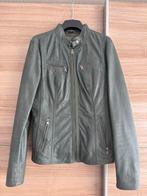 Veste courte cuir véritable verte, Kleding | Dames, Jassen | Zomer, Autre, Zo goed als nieuw, Groen, Ophalen