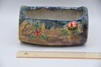 poterie flamande - cache-pot en forme de buche de Noël, Antiquités & Art, Enlèvement ou Envoi