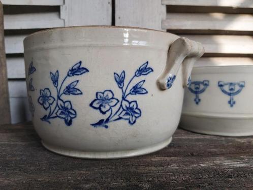 Mooie oude franse hoge aardwerken patepot St Uze, Antiek en Kunst, Antiek | Keramiek en Aardewerk, Ophalen of Verzenden