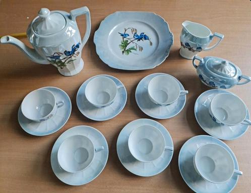 Theeservies Victoria China Czechoslovakia, Antiek en Kunst, Antiek | Servies compleet, Ophalen of Verzenden