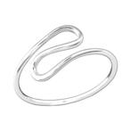 Bague pour femme en argent sterling 925 avec motif « WAVE », Neuf, Enlèvement ou Envoi, Femme, Argent