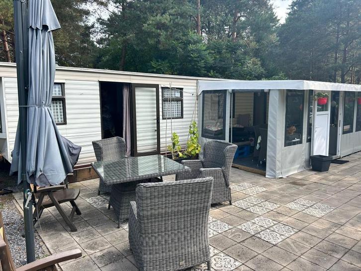 Stacaravan op camping GT Balen, Caravans en Kamperen, Stacaravans, tot en met 6, Ophalen