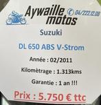 Suzuki V-Strom 650 ABS 1.300km comme neuve ..., Motoren, Motoren | Suzuki, 650 cc, Toermotor, Bedrijf, 2 cilinders