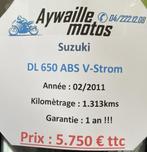Suzuki V-Strom 650 ABS 1.300km comme neuve ..., Motos, Motos | Suzuki, 2 cylindres, Tourisme, Plus de 35 kW, 650 cm³
