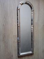 Miroir mural vintage avec détail en verre incrusté  Art Déco, Italie, Enlèvement ou Envoi, Comme neuf, 100 à 150 cm