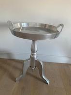 Tafeltje zilver, Ophalen, Minder dan 55 cm, Gebruikt, Metaal of Aluminium