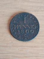 SAKSEN 1 Pfennig 1800 C, Ophalen of Verzenden, Duitsland, Losse munt