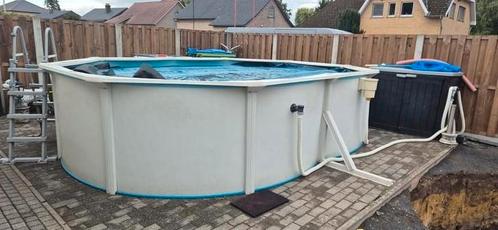 Bestway Hydrium opbouwzwembad, Tuin en Terras, Zwembaden, Zo goed als nieuw, Ovaal, Ophalen