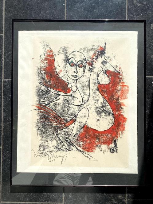 Yvan Struys (1971) – Originele ingekaderde prent, Antiek en Kunst, Kunst | Litho's en Zeefdrukken, Ophalen of Verzenden