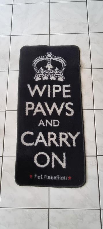Pet Rebellion droogloop mat honden 100x45cm beschikbaar voor biedingen
