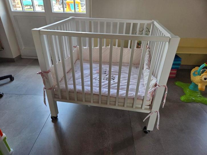 Kinderpark met toebehoren, Kinderen en Baby's, Babyparken, Gebruikt, Rechthoekig, In hoogte verstelbaar, Lade, Wieltjes, Ophalen