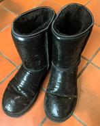 Zwarte Ugg Boots met pailletten, maat 40, Zwart, Lage of Enkellaarzen, Ophalen of Verzenden, Gedragen