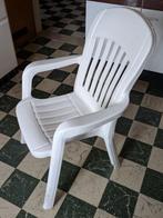Vier degelijke tuinstoelen Sieger Comtesse, Ophalen, Gebruikt, Plastic, Stapelbaar