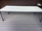 Tuintafel melkglas (2,4m x 1m), Ophalen, Zo goed als nieuw