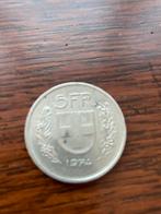 5 Zwitserse frank 1974, Ophalen of Verzenden, Overige landen, Losse munt