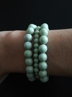 Trio groene armbanden, Handtassen en Accessoires, Armbanden, Ophalen of Verzenden, Zo goed als nieuw, Groen, Elastiek