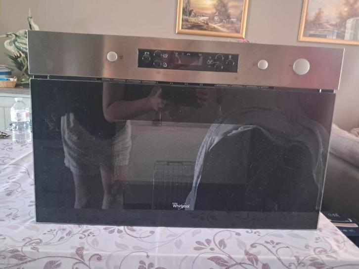 Whirlpool Microgolfoven, Elektronische apparatuur, Microgolfovens, Zo goed als nieuw, Microgolfoven, 45 tot 60 cm, Grill, Draaiplateau