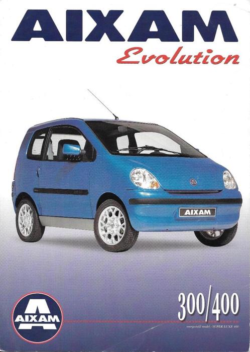 Brochures de la mini-collection AIXAM 2000 - 2005, Livres, Autos | Brochures & Magazines, Comme neuf, Autres marques, Enlèvement ou Envoi