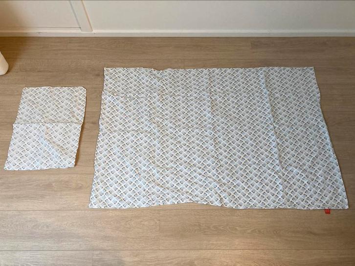 Dekbedovertrek uiltjes, Kinderen en Baby's, Kinderkamer | Beddengoed, Gebruikt, Dekbedovertrek, Wit, Jongetje of Meisje, Ophalen of Verzenden