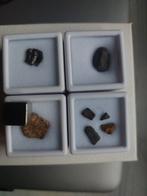 Setje van 4 meteorieten, Verzamelen, Mineralen en Fossielen, Ophalen of Verzenden, Overige typen