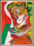 BENGT LINDSTRÖM Acryl op papier groot!!, Antiek en Kunst, Ophalen