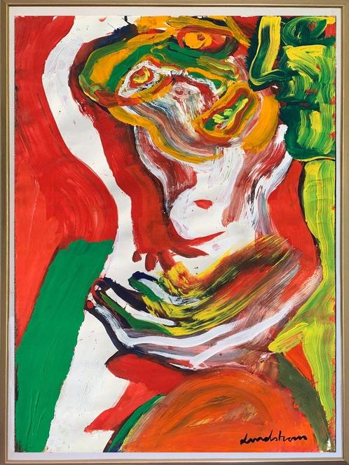BENGT LINDSTRÖM Acryl op papier groot!!, Antiek en Kunst, Kunst | Schilderijen | Modern, Ophalen