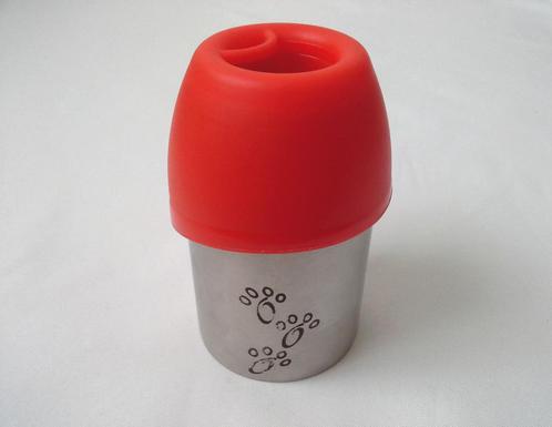 Gourde en inox 30cl avec couvercle écuelle pour petit animal, Dieren en Toebehoren, Overige Dieren-accessoires, Gebruikt, Ophalen of Verzenden