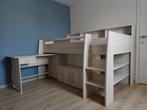 Lit mezzanine avec bureau et rangement, Maison & Meubles, Chambre à coucher | Lits superposés & Lits mezzanines, 210 cm, Enlèvement
