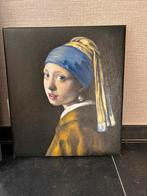 Nageschilderd kunstwerk “meisje met de parel”, Antiek en Kunst, Ophalen