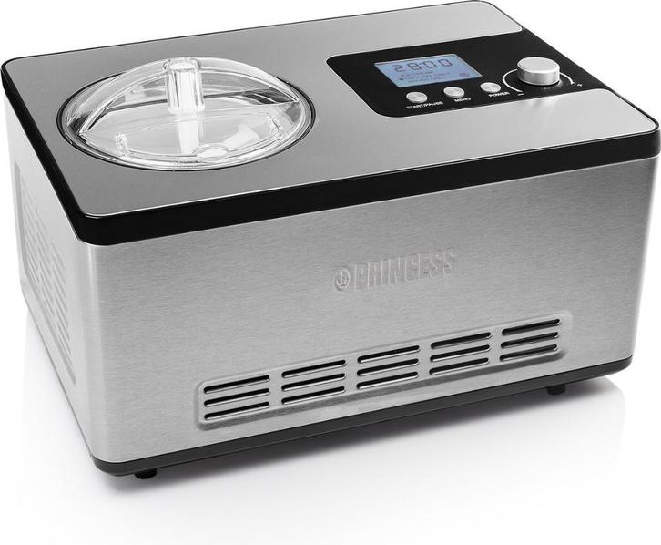 Princess - IJsmachine compressor - Zelf vriezend - 2 liter, Elektronische apparatuur, IJsmachines, Zo goed als nieuw, Zelfvriezend