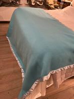 DEKEN LICHTBLAUW WOL ZGSTAAT BED, Ophalen of Verzenden, Zo goed als nieuw, Blauw, Deken of Dekbed