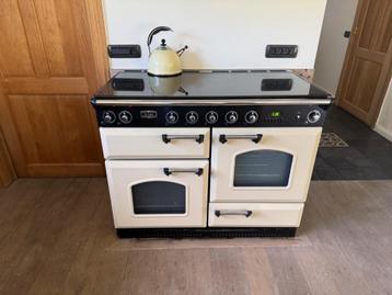 Falcon Classic 110 Creme inductie fornuis, Elektronische apparatuur, Fornuizen, Ophalen, Zo goed als nieuw, Vrijstaand, 5 kookzones of meer