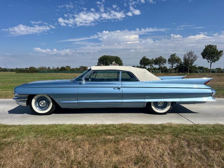 Cadillac Deville 1961, Auto's, Oldtimers, Bedrijf, Te koop, Cadillac, Benzine, Cabriolet, 3 deurs, Automaat, Blauw, Blauw, Ophalen