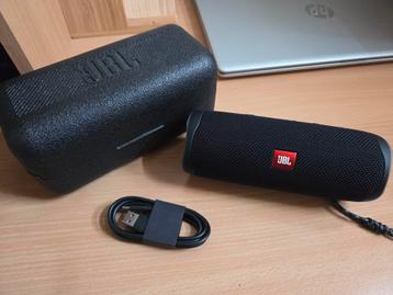 Enceinte Bluetooth jbl flip 5 noir, Haut-parleur central, 60 à 120 watts, Comme neuf, Enlèvement ou Envoi