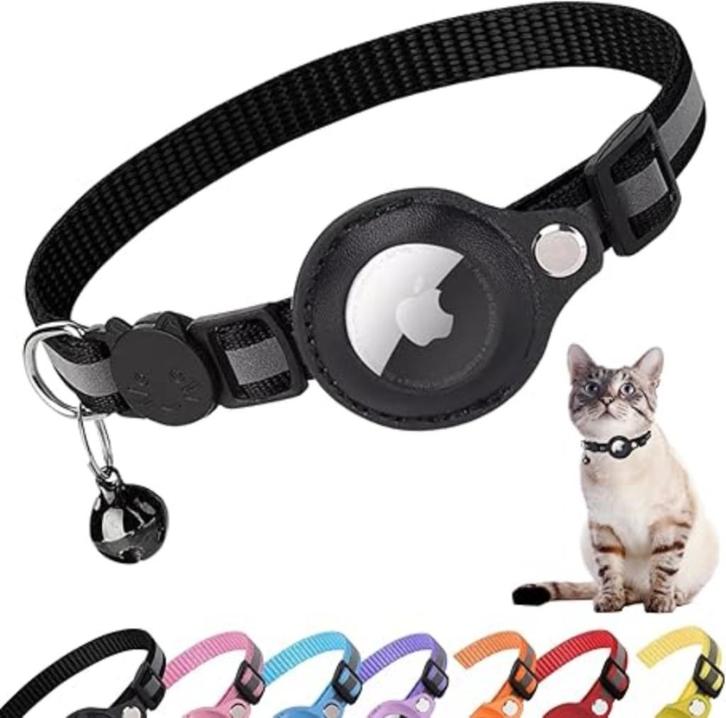 AirTag kattenhalsband compatibel met Apple, Dieren en Toebehoren, Kattenhalsbanden en Penningen, Nieuw, GPS, Verzenden
