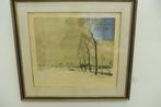 apol armand winterlandschap kleur litho genummerd, Antiek en Kunst, Kunst | Litho's en Zeefdrukken, Ophalen