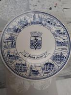Porseleinen bord (Delfts Blauw) Ieper + alle deelgemeenten, Ophalen of Verzenden