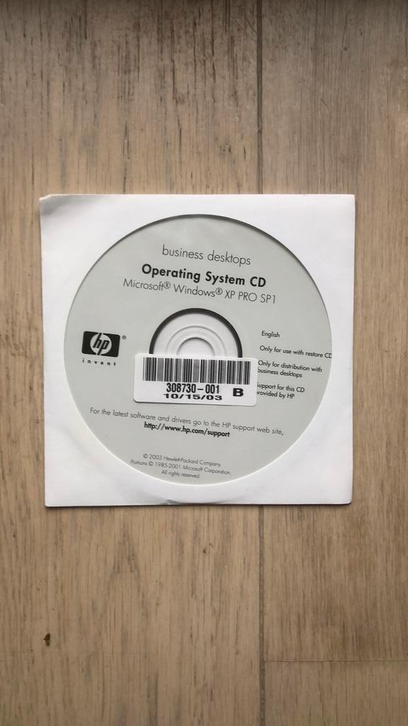 Cd-rom Operating system cd. English., Computers en Software, Besturingssoftware, Zo goed als nieuw, Windows, Ophalen