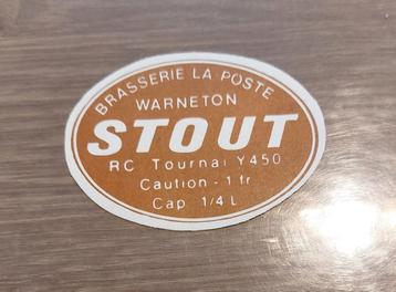 Oud bieretiket brouwerij La Poste Warneton, Enlèvement ou Envoi