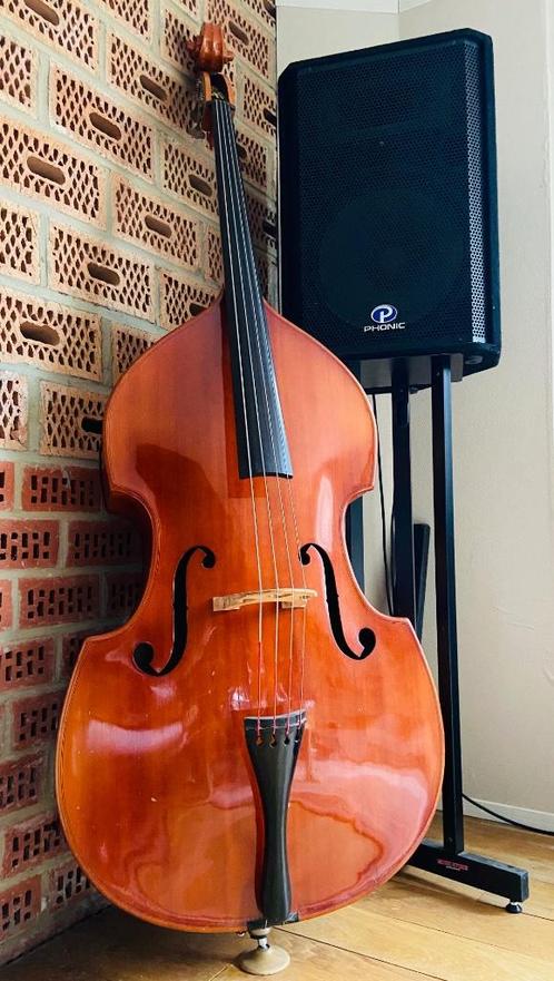 Contrebasse Eberhard Meinel 3/4, avec archet., Muziek en Instrumenten, Strijkinstrumenten | Contrabassen, Gebruikt, 3/4-contrabas