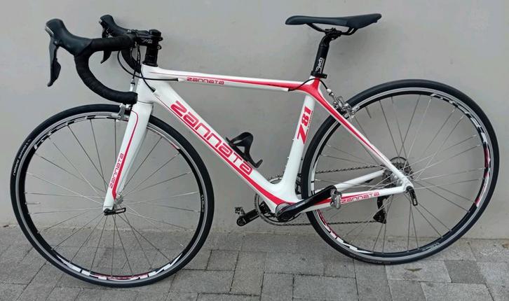 Koersfiets Zannata Z81 carbon 28inch 11speed maat47 Small 🚴, Fietsen en Brommers, Fietsen | Racefietsen, Zo goed als nieuw, Overige merken