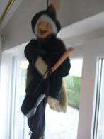 Hangende heks (50cm) op bezem, Halloween, decoratie, Ophalen of Verzenden