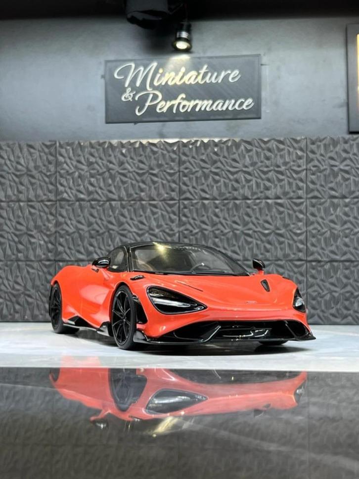 1/18 Mclaren 765LT, Hobby en Vrije tijd, Modelauto's | 1:18, Zo goed als nieuw, Auto, Overige merken, Ophalen of Verzenden