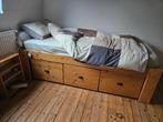 Lit enfant Bois Naturel 90*200 avec tiroirs, Enfants & Bébés, Chambre d'enfant | Lits, Sommier à lattes, Enlèvement, 180 cm ou plus