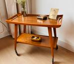 Strakke vintage serveerwagen Opal Möbel, uit de jaren'60., Ophalen, Vintage, 55 tot 75 cm, Zo goed als nieuw